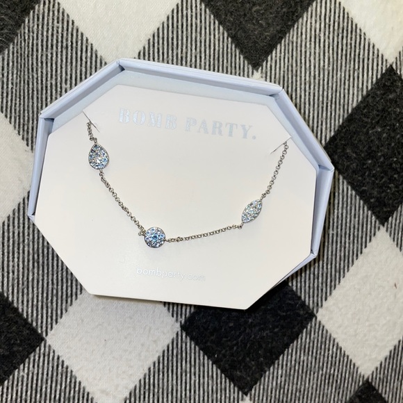 NWT Lab Created Light Sapphire Necklace - Picture 6 of 6